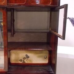 茶箪笥 昭和レトロ 幅80×高さ135cm セパレート 食器棚 水屋箪笥 日本 和風 現状品 札幌市東区 新道東店