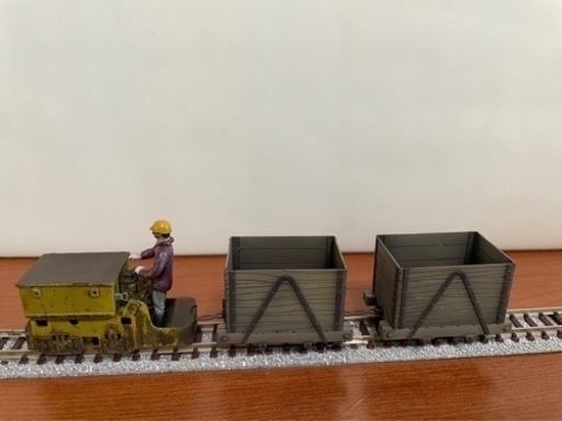 1/48 On18 9mm バッテリーロコ2トンF型　若松鉱山タイプ+オマケ