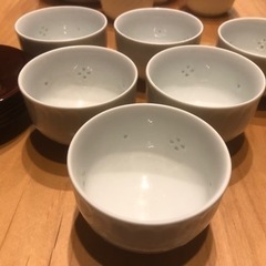 白いお茶碗のセット