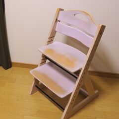 ベルメゾン　木製　子供用椅子　子供から大人まで使える　 キッズチ...