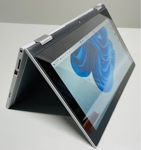 【引取先決定】配送可！　年賀状　Windows11搭載　DELL製ノートパソコン　360°ヒンジ、タッチパネル、カメラ、Bluetooth、ACアダプター付属、デル
