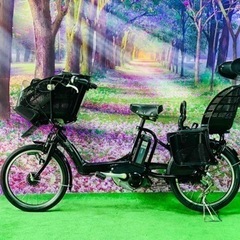 ❹ 4661子供乗せ電動自転車ブリヂストン3人乗り新品20インチ...