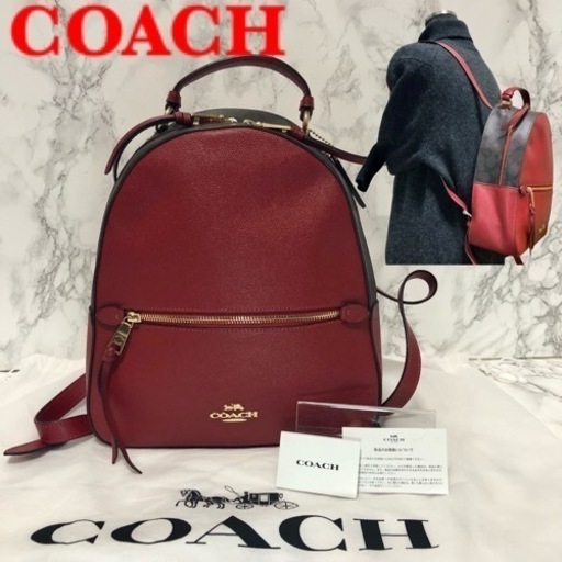 ✨美品✨ COACH レザー x PVC リュック シグネチャー