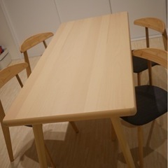 IKEA ダイニングテーブル&椅子4脚　最終値下げ