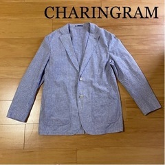 ☆ CHARIN GRAM  水色　ストライプジャケット