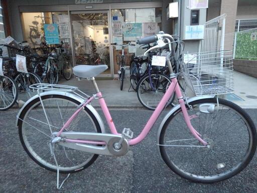 中古自転車２３７４ ２６インチ ３段ギヤ オートライト キッキーと音が ...