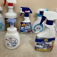 掃除洗剤と消毒液
