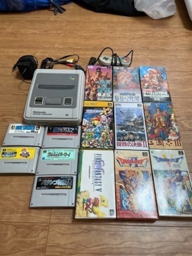 スーパーファミコン本体とソフト14本