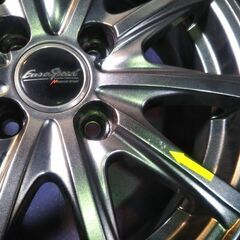 冬 ヤリス ウイングロード 2020年【富山】人気のガンメタ色系アルミホイール ポルテ シエンタ カローラ フィールダー bB イスト 14インチ 175/70R14 +38