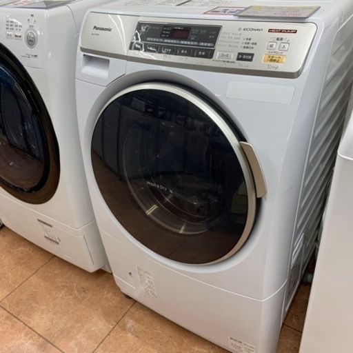 2/3 値下げ人気サイズ2014年製 Panasonic 7kg/3.5kg ドラム式洗濯乾燥機 ECONAVI NA-VH300L ヒートポンプ エコナビ 6424