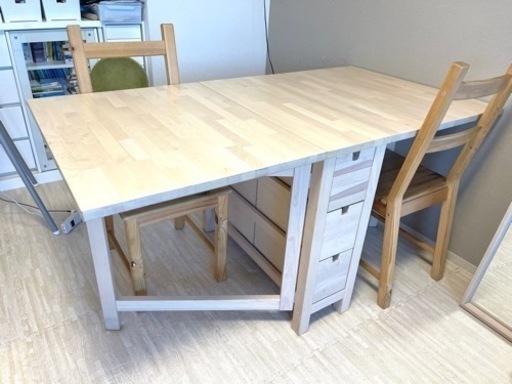 【お譲り先決まりました】IKEA NORDEN ダイニングテーブル バタフライテーブル