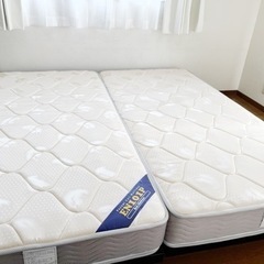 【2台分】天然木すのこシングルベッド