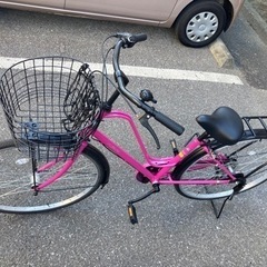 シティサイクル６段ギア付２７型 美品