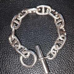 シルバー925 GM-TGMサイズ アンカーブレスレット シルバー 極太 エルメス シェーヌダンクル好きな方にピッタリです！！ 