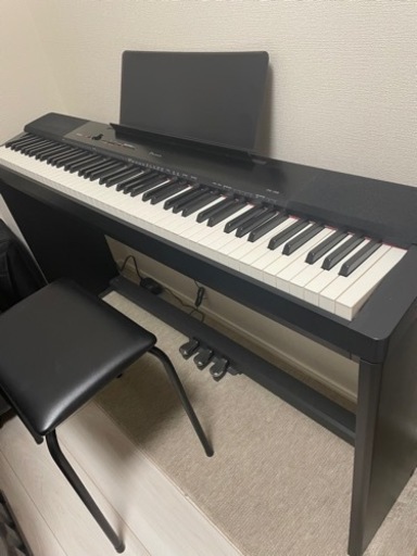 電子ピアノ CASIO Privia PX-150BK スタンド・ペダル・椅子付 - 鍵盤