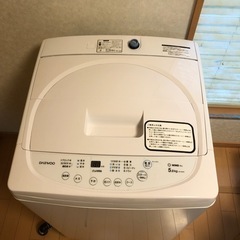 洗濯機 DAEWOO DW-S50AW 2018年製