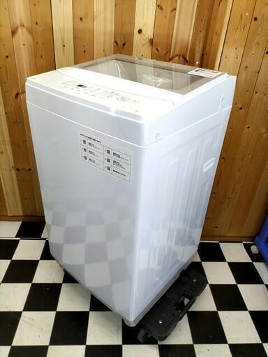 ニトリ 全自動洗濯機 風乾燥機能 6.0kg NTR60 2021年製 一人暮らし 単身用 ガラス蓋