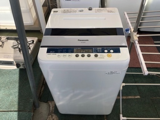 【リサイクルサービス八光　田上店　安心の1か月保証　配達・設置OK】パナソニック Panasonic NA-F60PB5-A [簡易乾燥機能付き洗濯機 （6kg） ブルー]