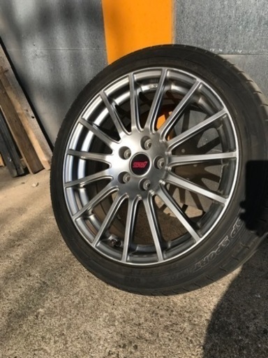 18インチ　STIホイール　ガリキズ補修