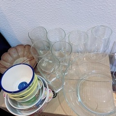 二重ガラス　ダブルウォールグラス　サラダボウル　食器セット