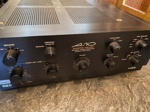 NEC A-10 TYPE IV プリメインアンプ　INTEGRATEDAMPLIFIRE通電確認のみ　ジャンク品