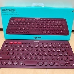 logicool ワイヤレスキーボード（赤色）