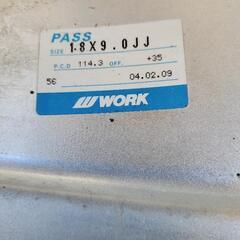 WORK　18インチ.タイヤ付きホイールセット