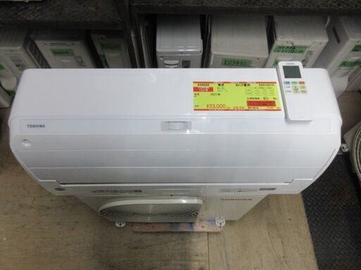 K04039　東芝　中古エアコン　主に6畳用　冷房能力　2.2KW ／ 暖房能力　2.2KW