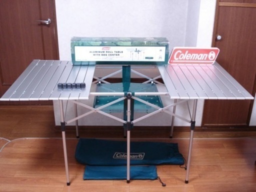 未使用品】コールマン アルミロールテーブル 6人まで使用可能 キャンプ
