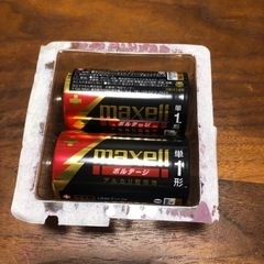 アルカリ単1形電池　maxell 