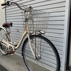 ☆前後タイヤ良品☆ 26インチ 6段変速カゴ下LEDオートライト 防犯