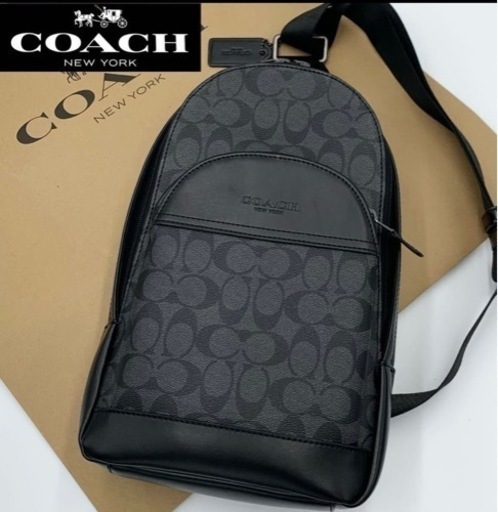 値下げ COACH コーチ ボディバッグ クロスボディー PVC レザー