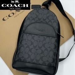 値下げ　COACH コーチ ボディバッグ クロスボディー PVC...