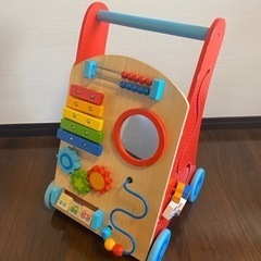 木製　ベビーウォーカー　手押し車