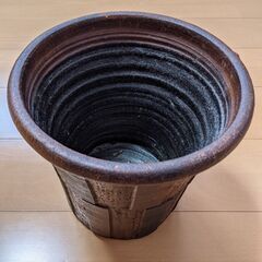 【ACTUSにて購入】観葉植物用 陶器 植木鉢 7号向け？（要サ...