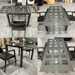 【高級品】ligne roset ダイニングテーブル FUJI FURNITURE チェア２脚 simple&modern 富士ファニチア リーン・ロゼ