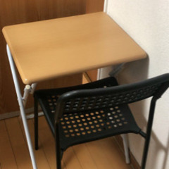 【中古】ニトリ折りたたみデスク& IKEA - ADDE アッデ...