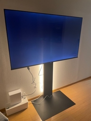 WALL3点セット　テレビスタンドv3ハイタイプ+サウンドバー+専用LED