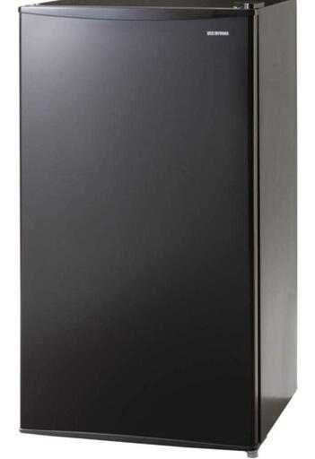 アイリスオーヤマ 冷蔵庫 93L 1ドア 右開き 幅47.2cm ブラック IRJD-9A-B