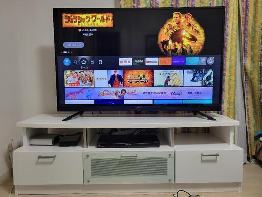 【ネット決済】maxzen 液晶テレビ【55V型】リモコン＆テレビボード付き