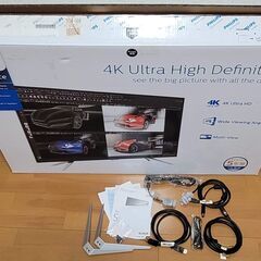 733】43インチ PHILIPS 4K ウルトラ HD IPSパネル BDM4350UC11 難あり 