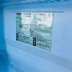 2101番 TWINBIRD✨冷凍冷蔵庫✨HR-E911‼️