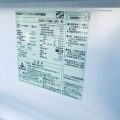 ✨2020年製✨2116番 AQUA✨ノンフロン冷凍冷蔵庫✨AQR-17JBK(W)‼️