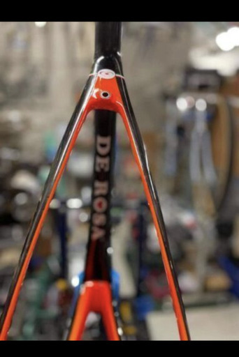 [お取引完了]終了手に入らない希少Color IDOL✨ロードバイクフレーム[DE ROSA IDOL] 入門〜レース迄楽しめる品(BB付き)他に無い限定貴重なサンティニカラー
