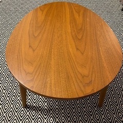ローテーブル　サイドテーブル　楕円形　コンパクト　ナチュラル