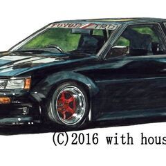 NC-392 TOYOTA カローラレビンAE86 限定版画 直...