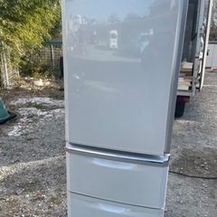 三菱　3ドア冷蔵庫　2014年　370L