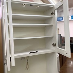 ニトリ 2枚扉レンジボード ホワイト【トレファク 川越店】