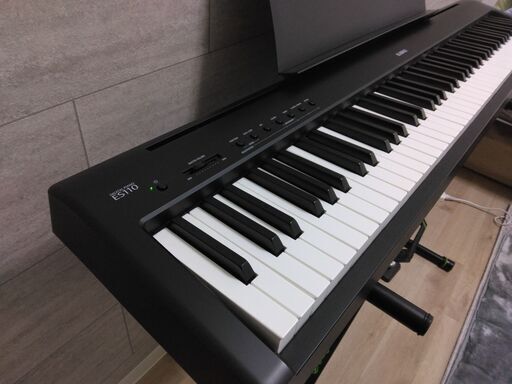 KAWAI カワイ 電子ピアノ ES110 B ブラック 美品 X型スタンド付き