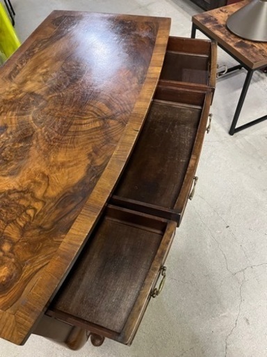 オシャレなレトロ家具!! 木製 コンソールテーブル サイドテーブル デスク 机